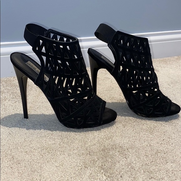 Steve Madden Suede Design Heels - Picture 1 of 8